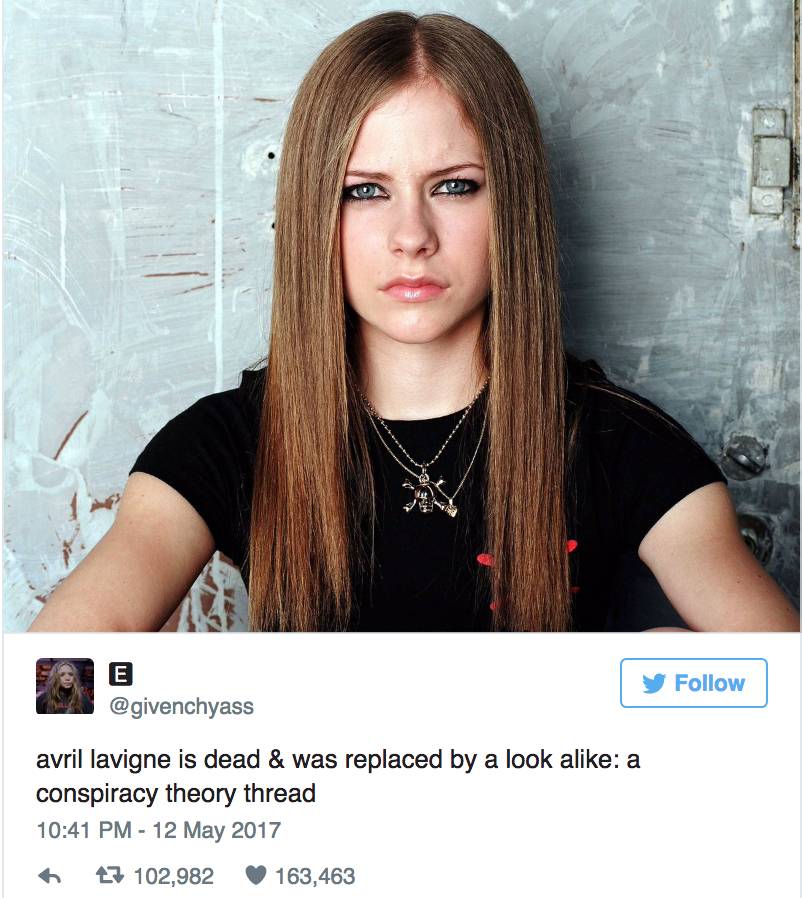 艾薇儿复出新歌,艾薇儿替身梅丽莎现状