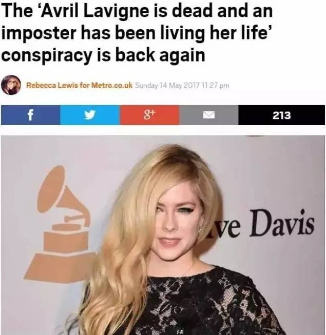 艾薇儿复出新歌,艾薇儿替身梅丽莎现状