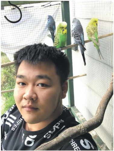 新西兰华人养鹦鹉养成全国冠军打破鸟类展纪录