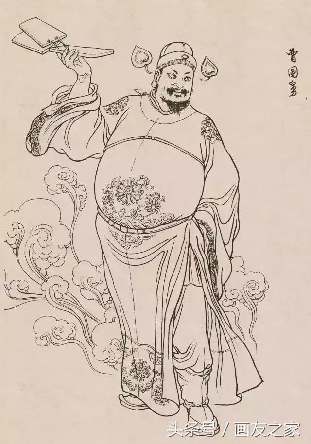 素材古代白描人物120图果断收藏,白描中国古代刀马人物图谱