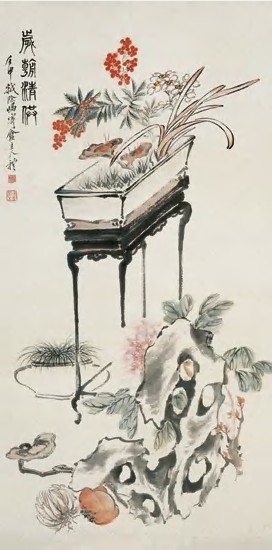 王礼写意花鸟画,陈洪绶人物师承