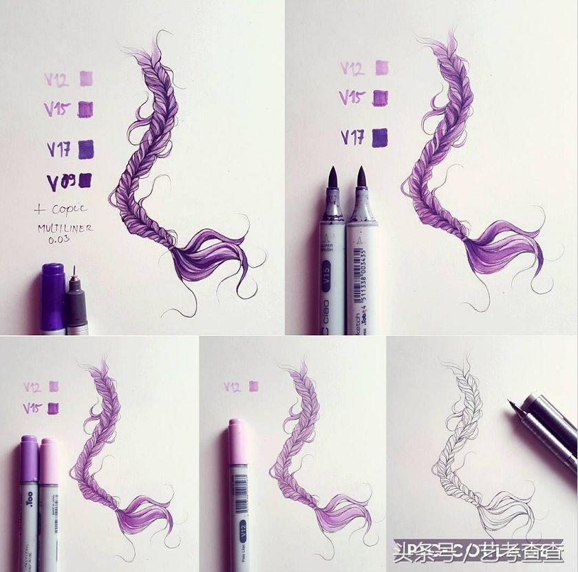 零基础马克笔技法入门大全,马克笔一定要准备的几种颜色