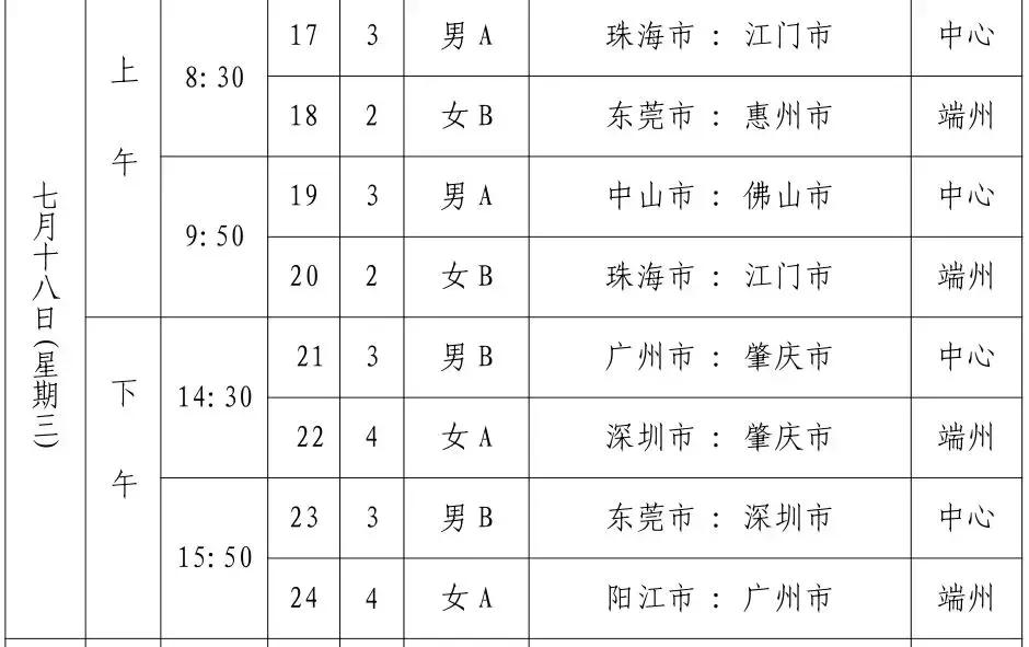 省运会赛程安排及时间表,省运会赛事预告公布