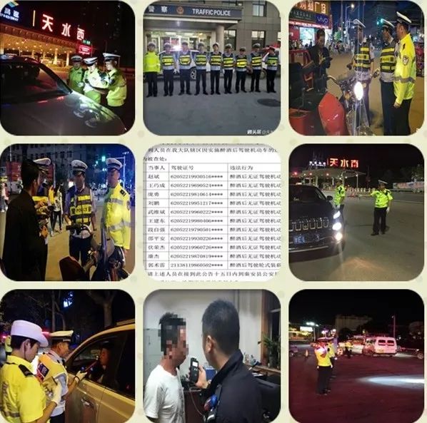 天水2019年酒驾处罚,天水酒驾曝光名单