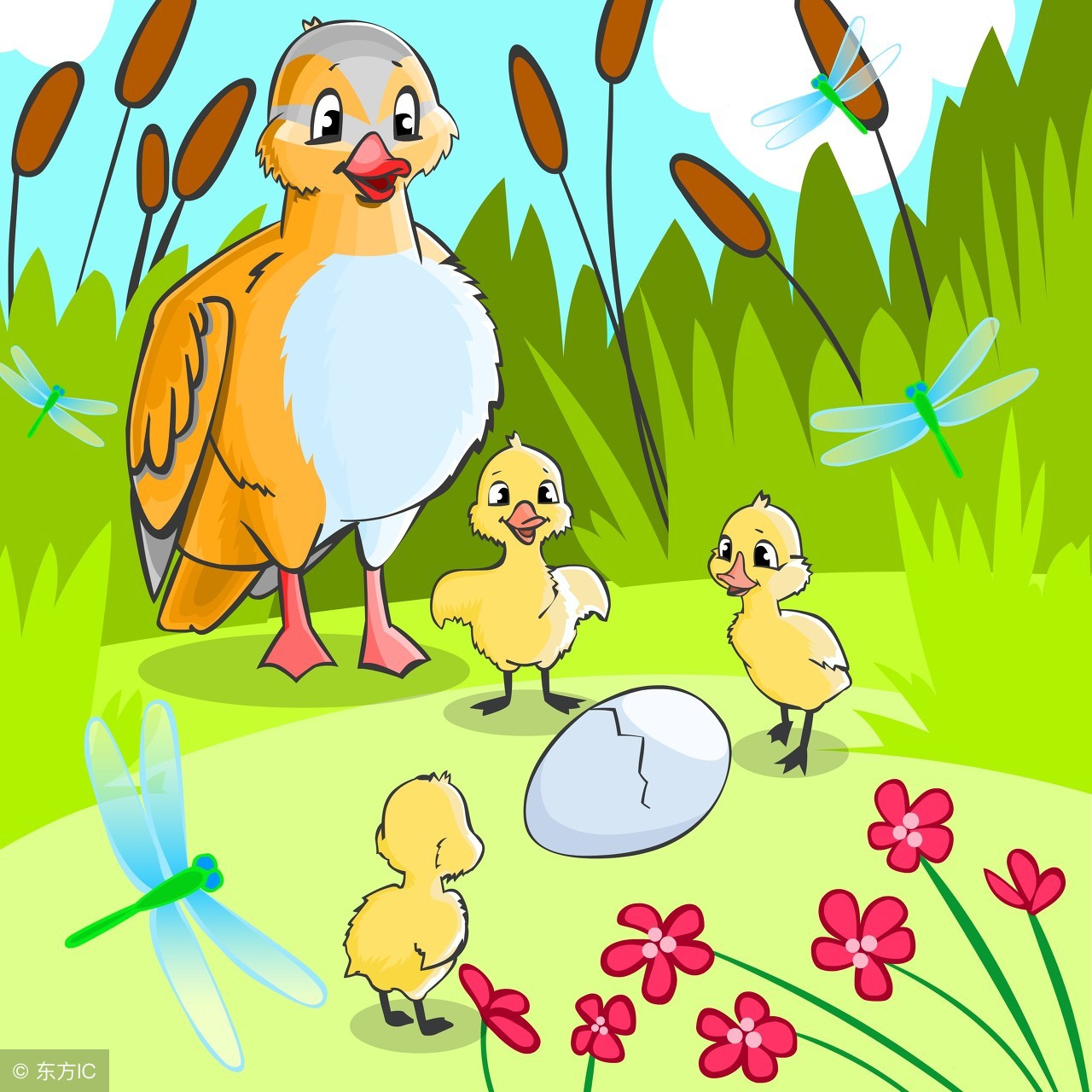 4-6岁儿童必背古诗咏鹅,咏鹅古诗朗诵儿歌