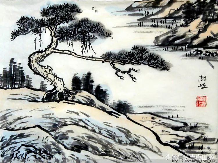 画山水风景画入门教程,山水画入门教程从零开始学国画