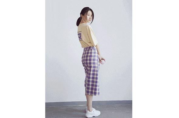 显瘦不规则长半裙,不对称半裙穿搭