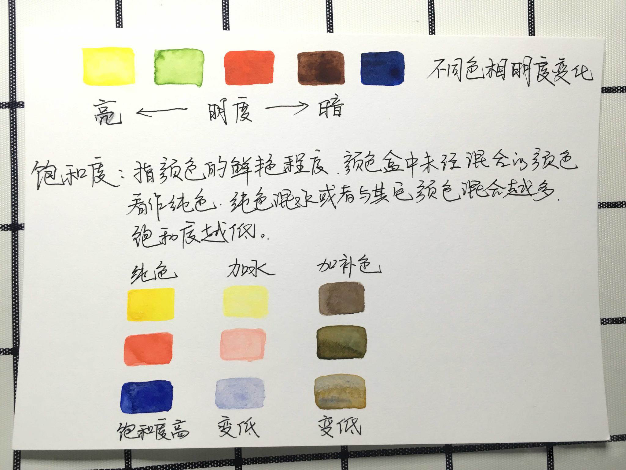 水彩调色基础知识讲解,水彩调色方法和技巧干货