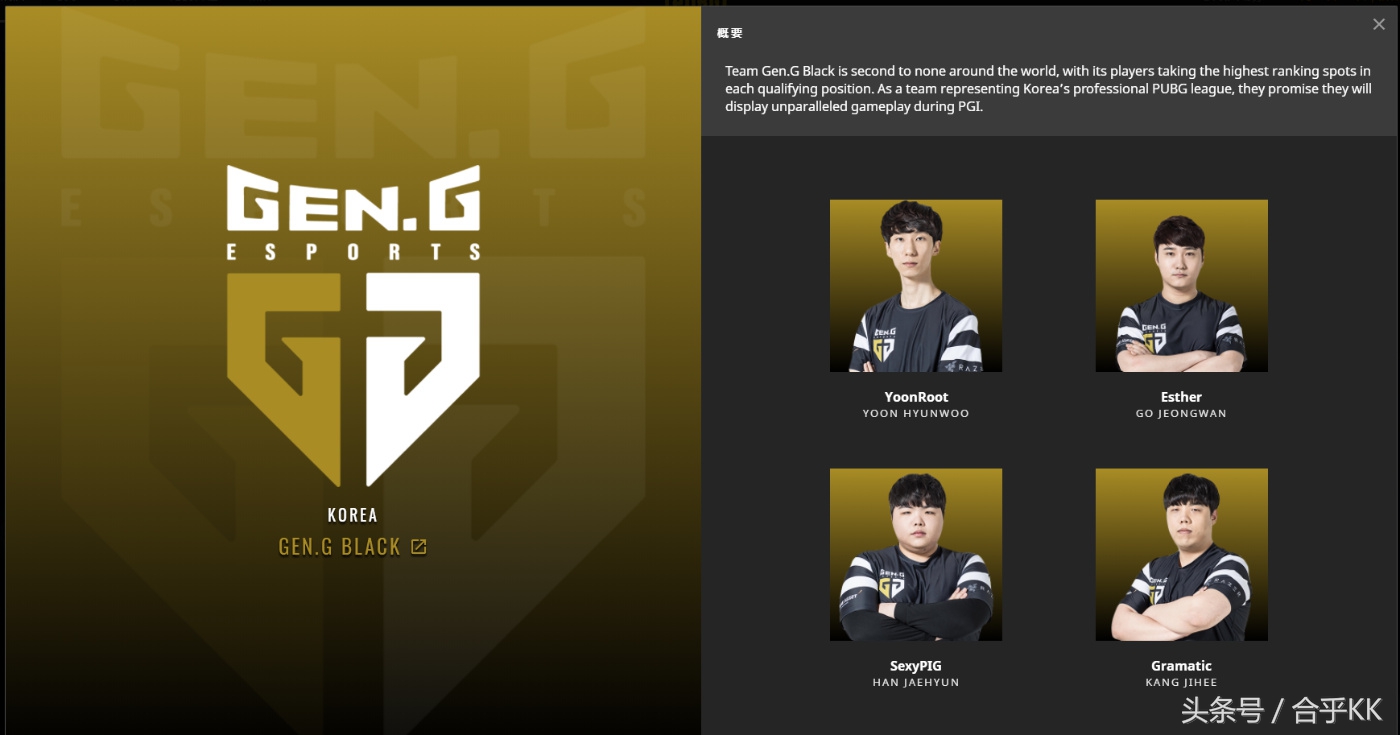 绝地求生PGI参赛队伍介绍