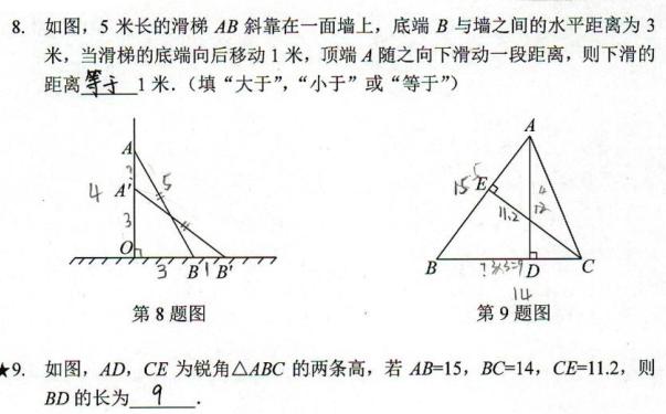 北师大八上勾股定理,八年级上册数学北师大版勾股定理