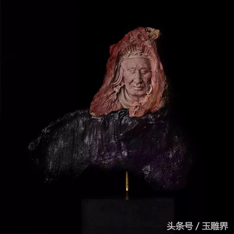 戈壁滩石头雕刻精品,戈壁奇石打磨