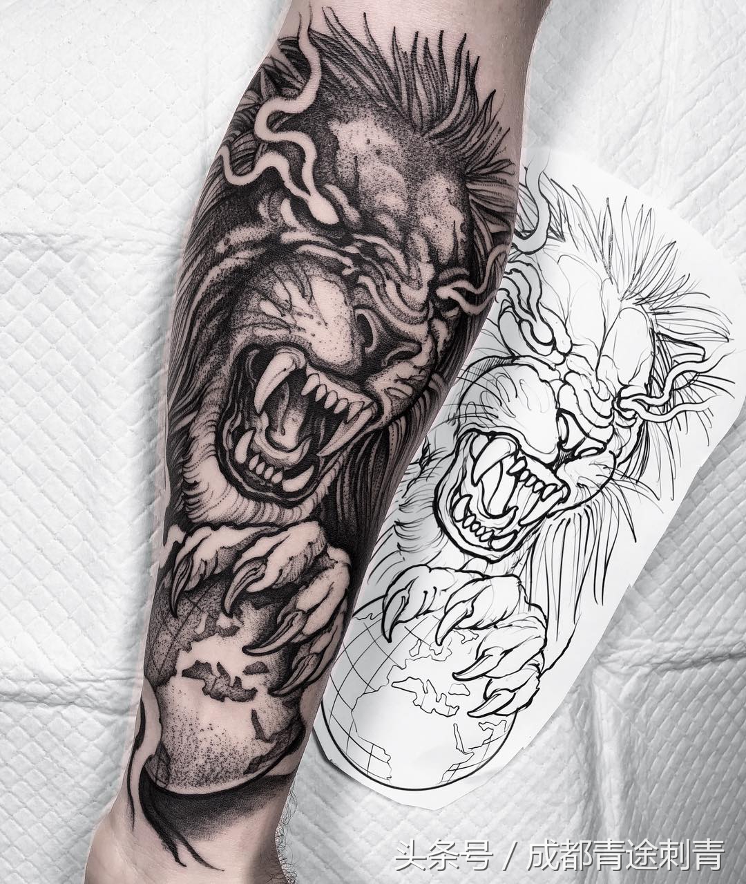 从球场到纹身店,一个差点被足球“耽误”的纹身师