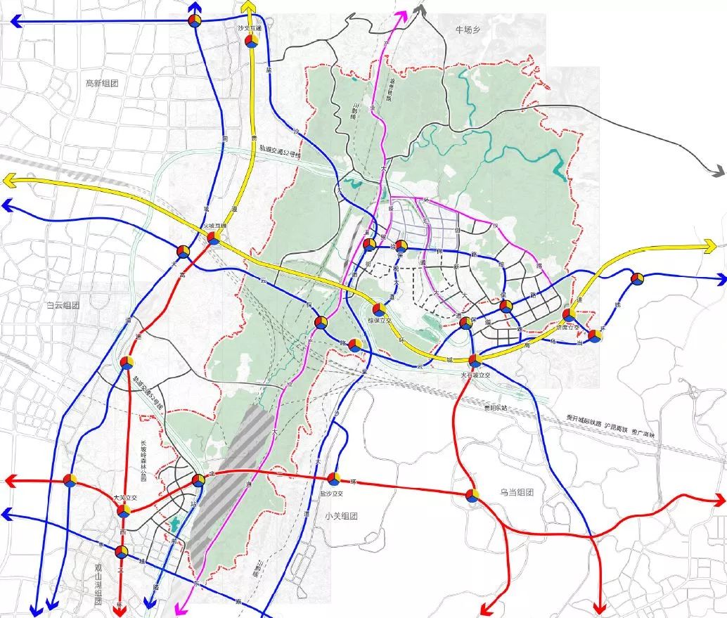 贵阳市2020-2035市域规划图,贵阳19个中心城区规划