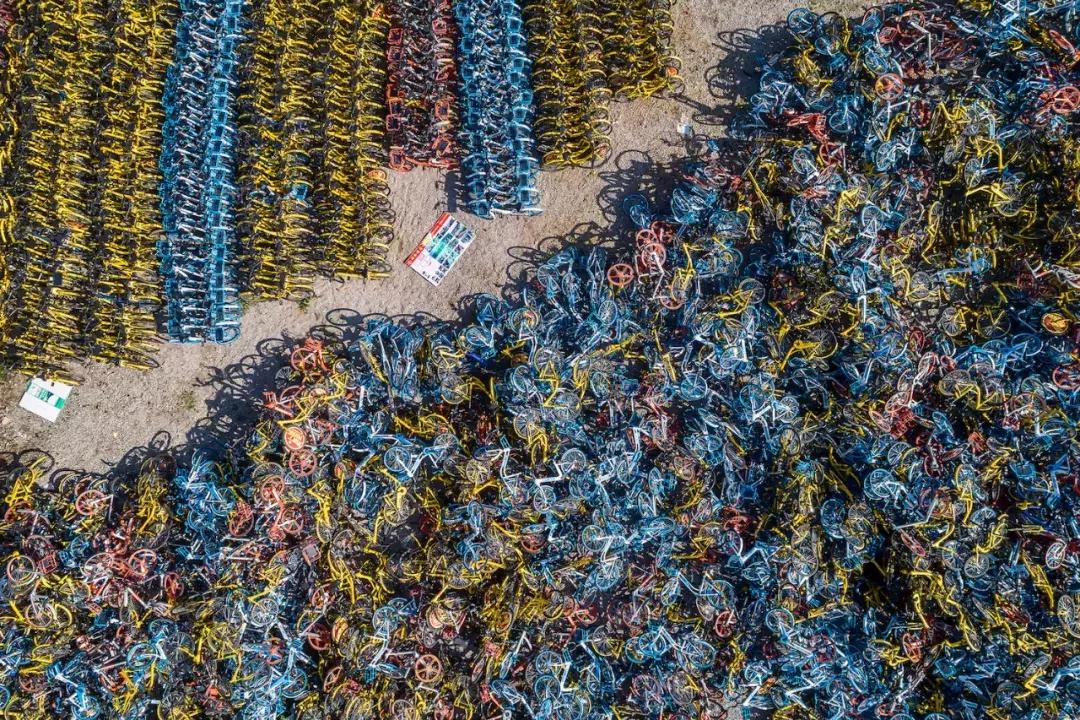 共享单车坟场图,共享单车坟场全记录