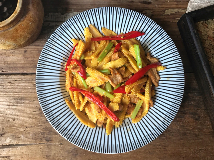 高端凉菜玉米笋教程,玉米笋粤菜小炒