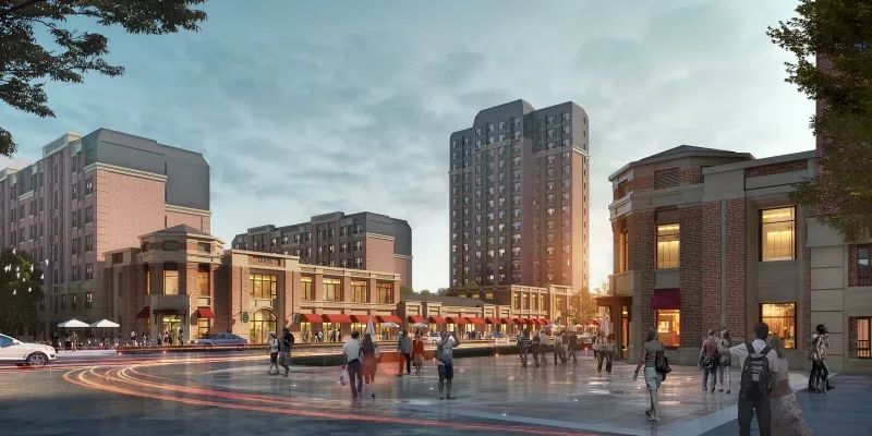 城建大学旁纯新盘曝光！30万㎡英伦社区，自带330米商街，还有V-mall“盒子”