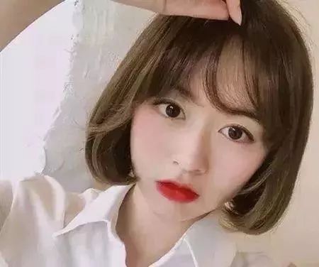 减龄波波头短发,学生头发型女短发圆脸简单
