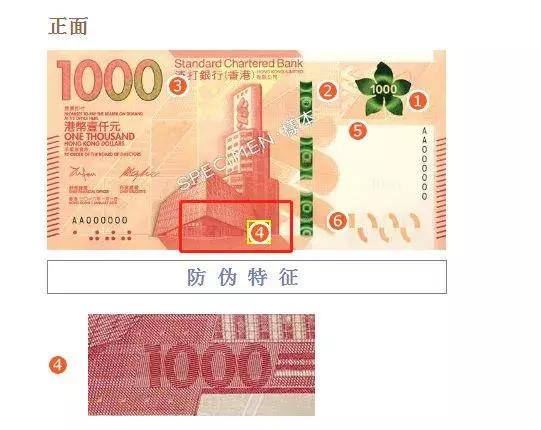 中国银行港币500怎么查真伪,2010年港币1000怎么查真伪