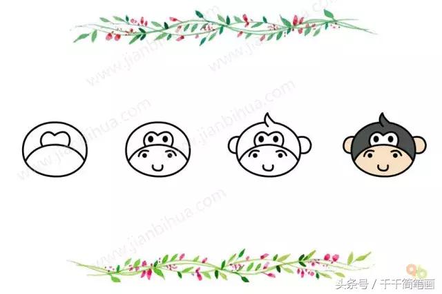 简笔画小动物头像,最简单的简笔画动物头像