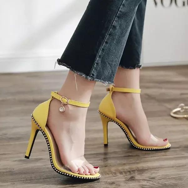 时尚高跟凉鞋舒适百搭更显女人味,夏季凉鞋高跟露脚