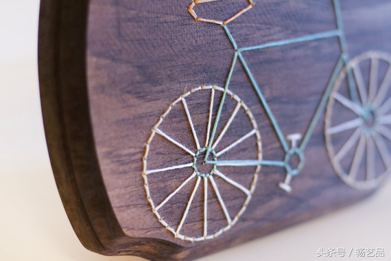 木片绣花教程视频,手工乱针绣画