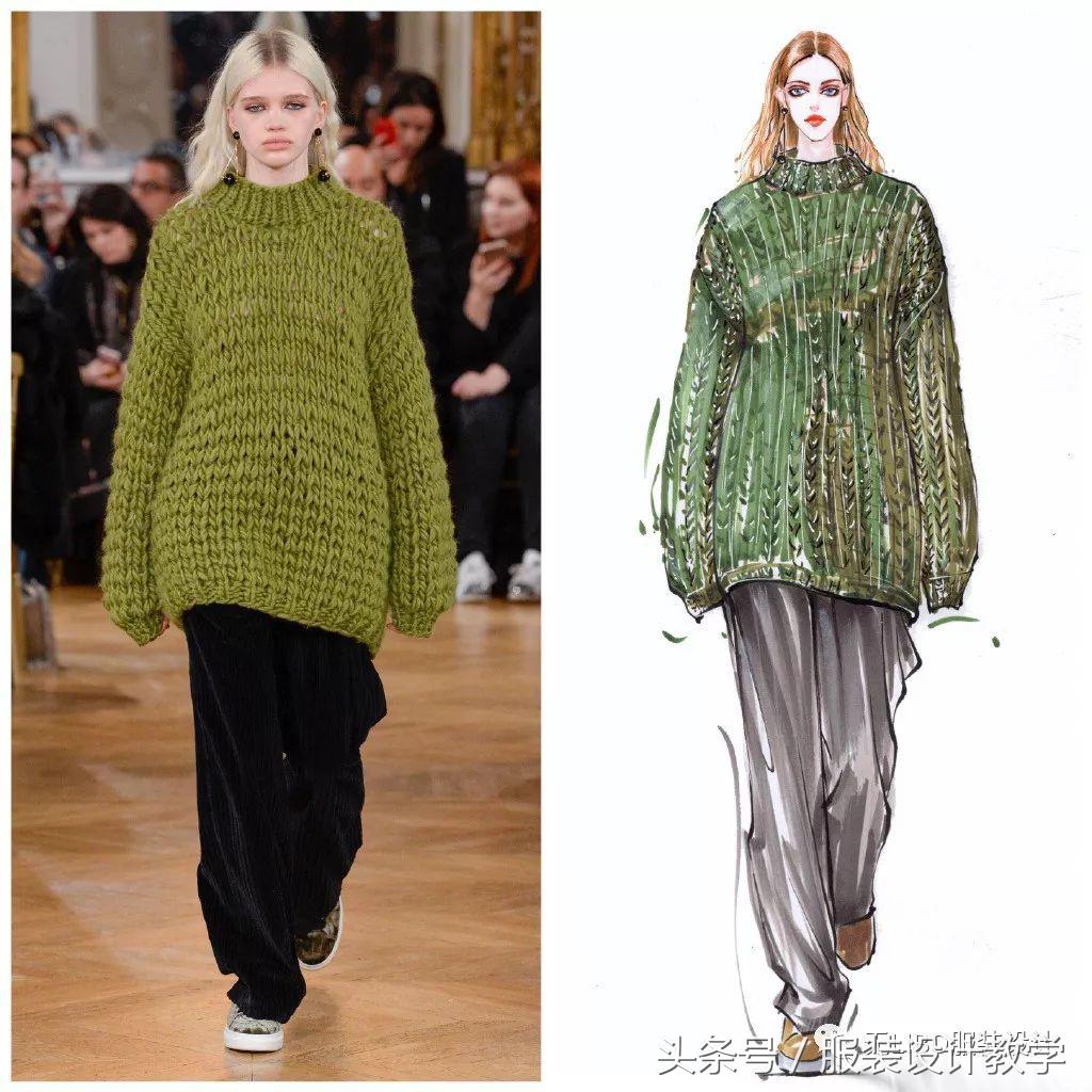 笔尖上的秀场！用一只马克笔带你穿梭各大秀场（成衣vs手绘）