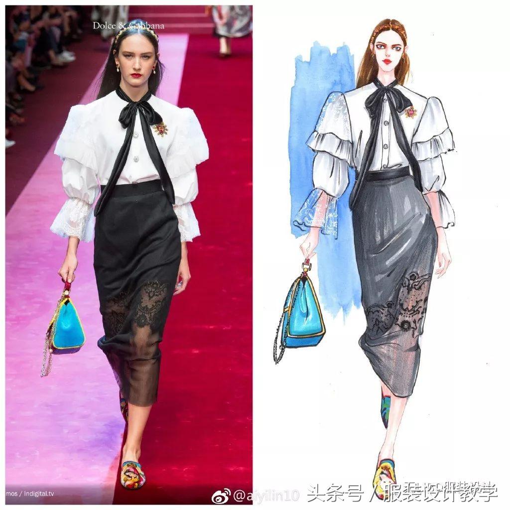 笔尖上的秀场！用一只马克笔带你穿梭各大秀场（成衣vs手绘）