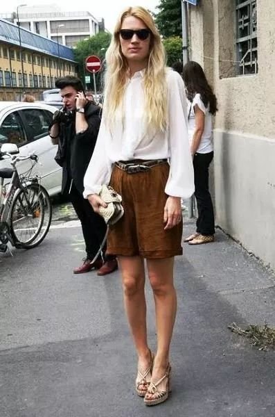 到公司上班可以穿短裤吗 (短裤怎么穿出高级范儿)