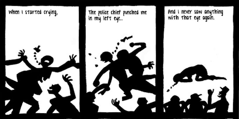 毒打、强奸、*虐性**……他把一个女人的真实故事画成漫画,看到第几张你哭了?