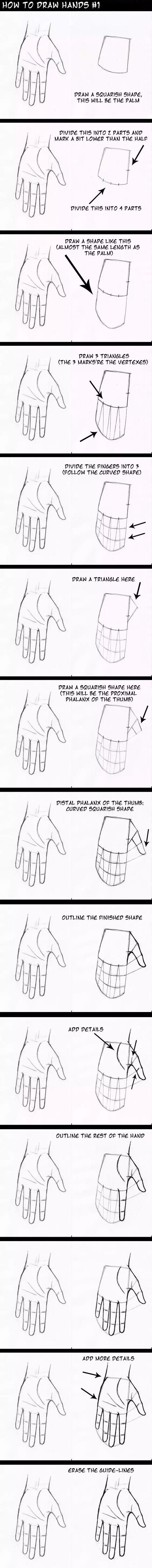 新人画手入门教程,教你画手大全