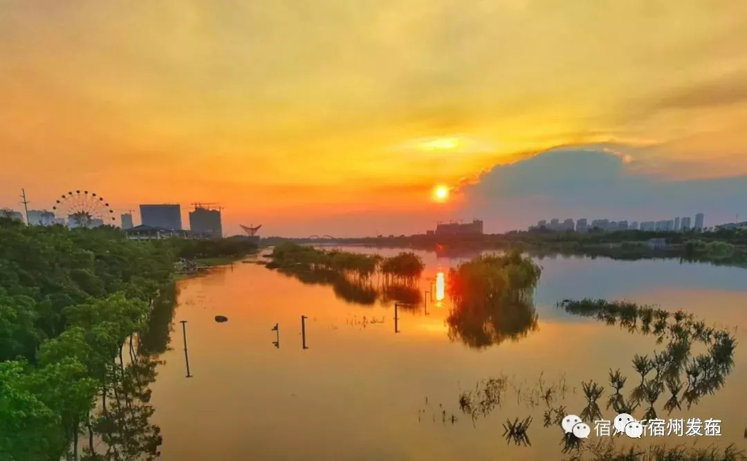 新汴河风景带,新汴河景色真美