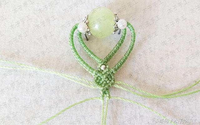 素圈米奇项链编织教程,项链编织教程慢动作