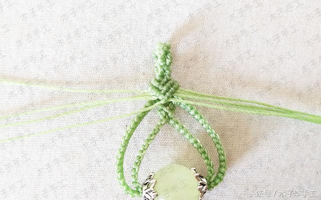 素圈米奇项链编织教程,项链编织教程慢动作