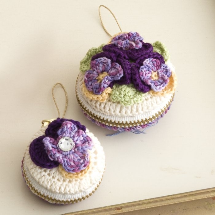 线头编织小物件,丝线编织手工小物件