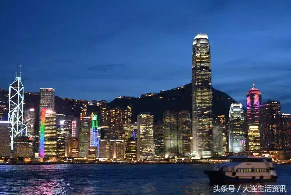 9月18日的香港维多利亚港夜景,香港一日游维多利亚夜景