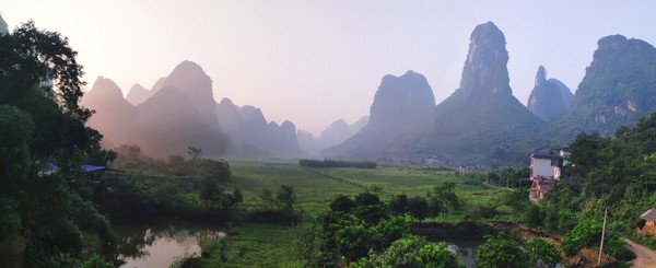桂林阳朔无敌风景,阳朔龙头山水美如人间仙境