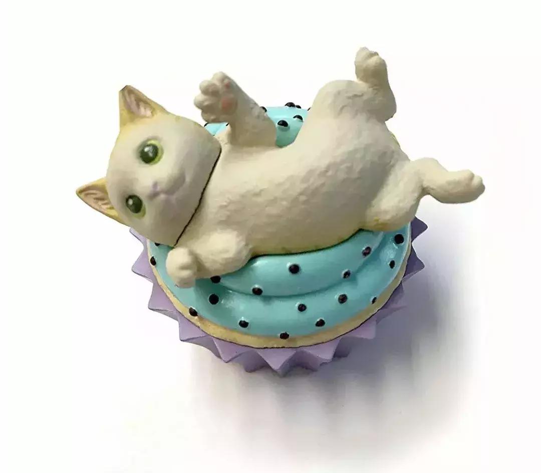 猫咪卧在盘子,猫咪卧在桌子上