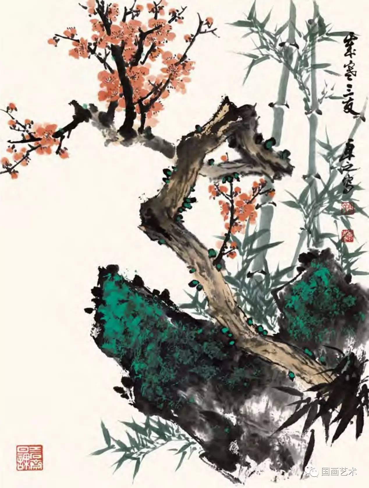 画竹的最好画法,毛笔画竹的简单画法