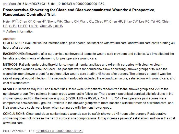 手术切口拆线后可以洗澡么,手术缝合拆线后多久可以洗澡