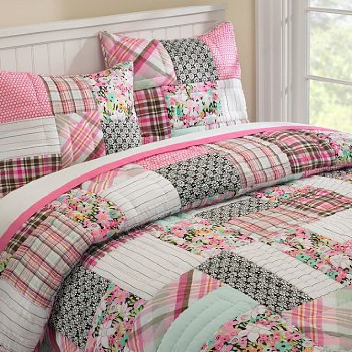 拼布方块床单制作教程,拼布床单手工制作大全