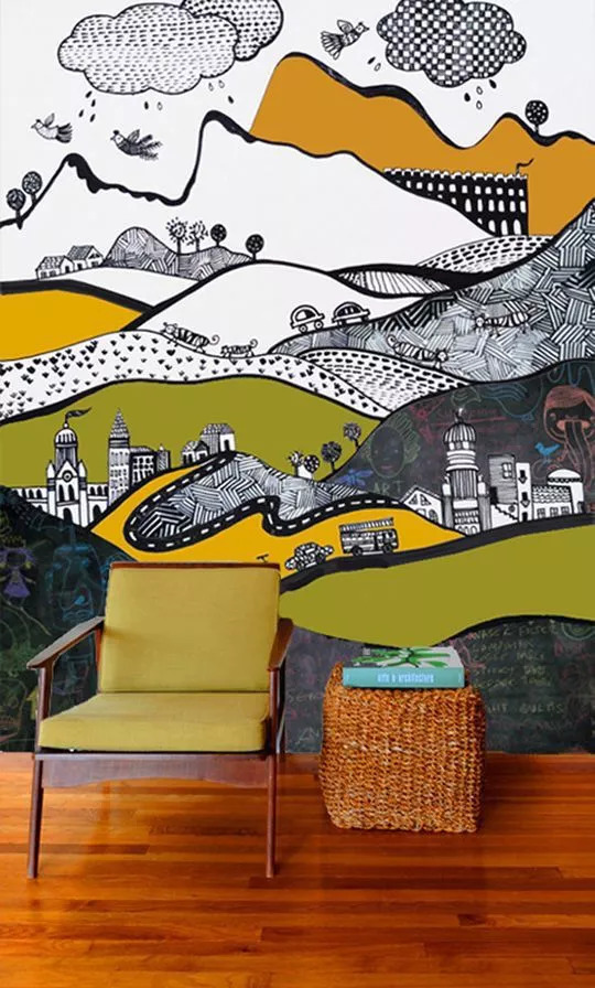 房屋墙绘,家中墙绘