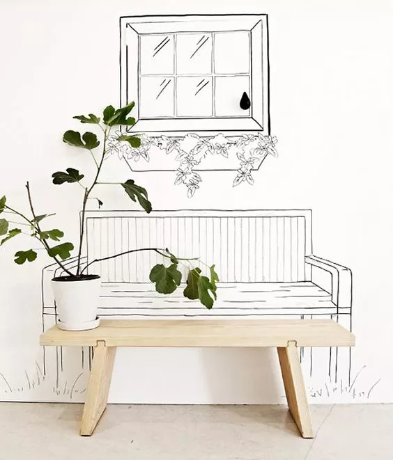 房屋墙绘,家中墙绘