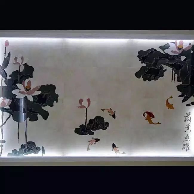 大理石水刀拼花客厅效果图,让人惊艳的水刀拼花图集