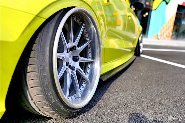 黑龙江车友打造低姿态“柠檬黄”奥迪A3，玩车同时不忘疼老婆！