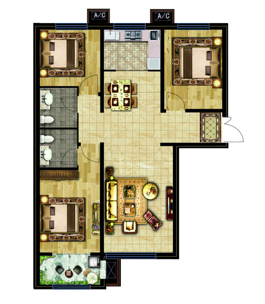 房地产公司复式户型设计图,楼盘户型设计图大全