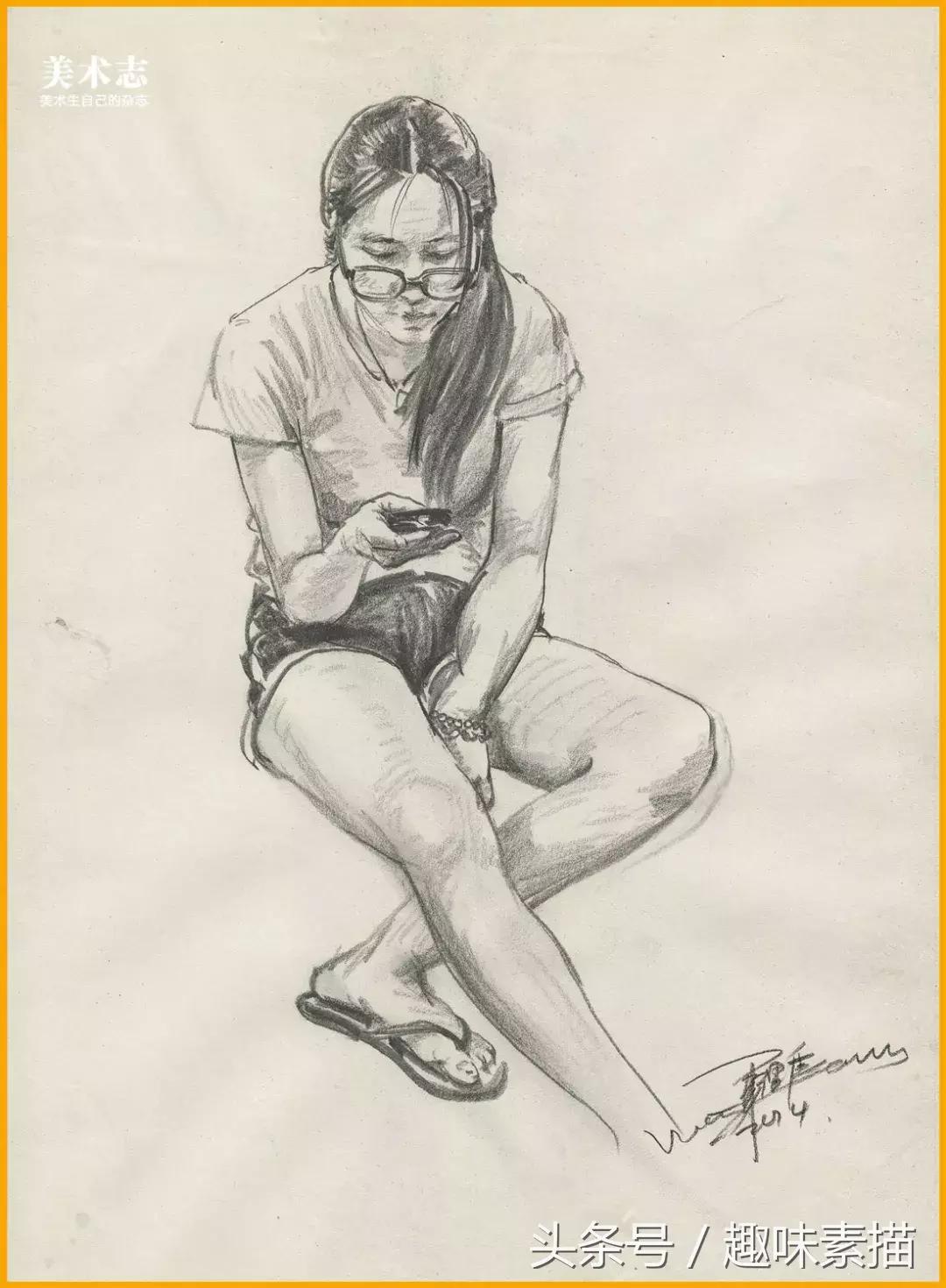 眼手脑同时运用实现高效学习,怎么把头发画的有层次速写