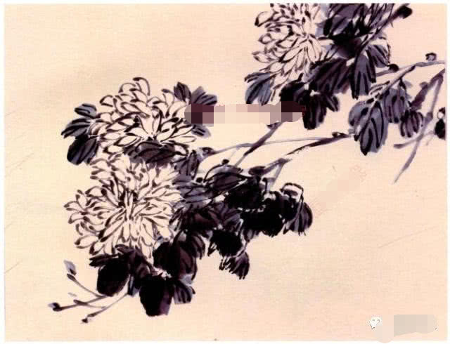 国画小写意菊花花头的画法,菊花国画写意画法视频