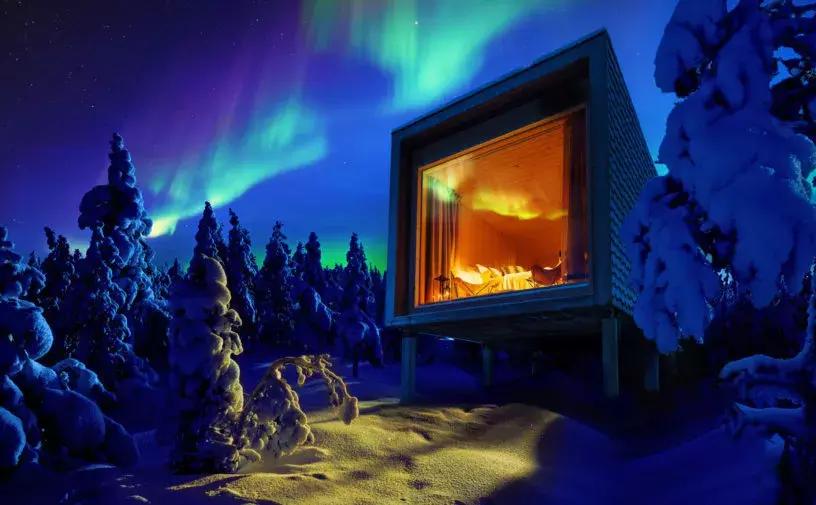 小木屋，玻璃顶，火山温泉，住这些酒店，get最cool极光姿势