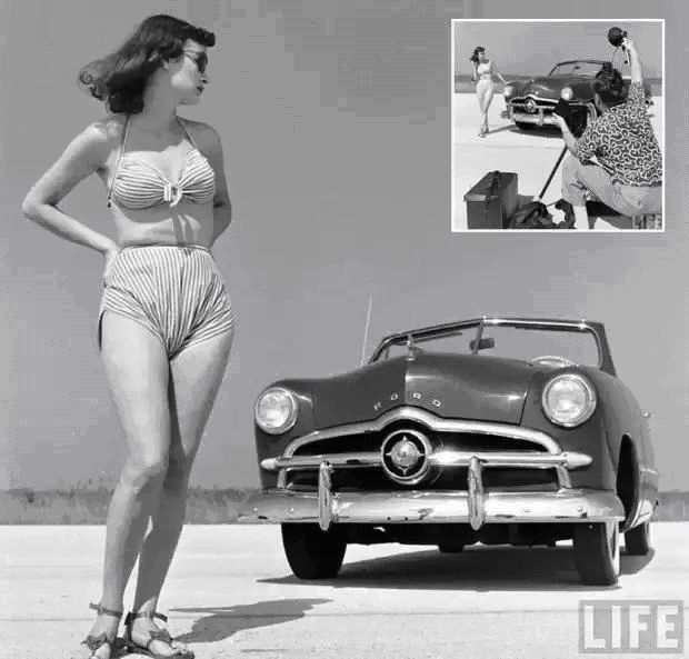 女车模卖车坐后备箱视频,卖车女车模