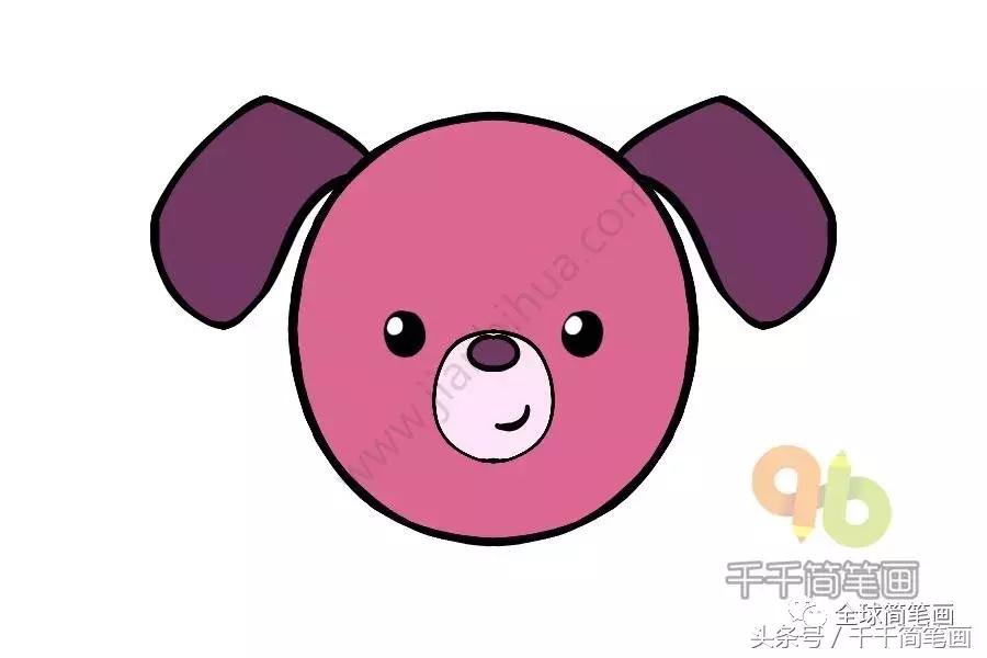 儿童简笔画入门动物0-3岁最简单的,圆形动物简笔画